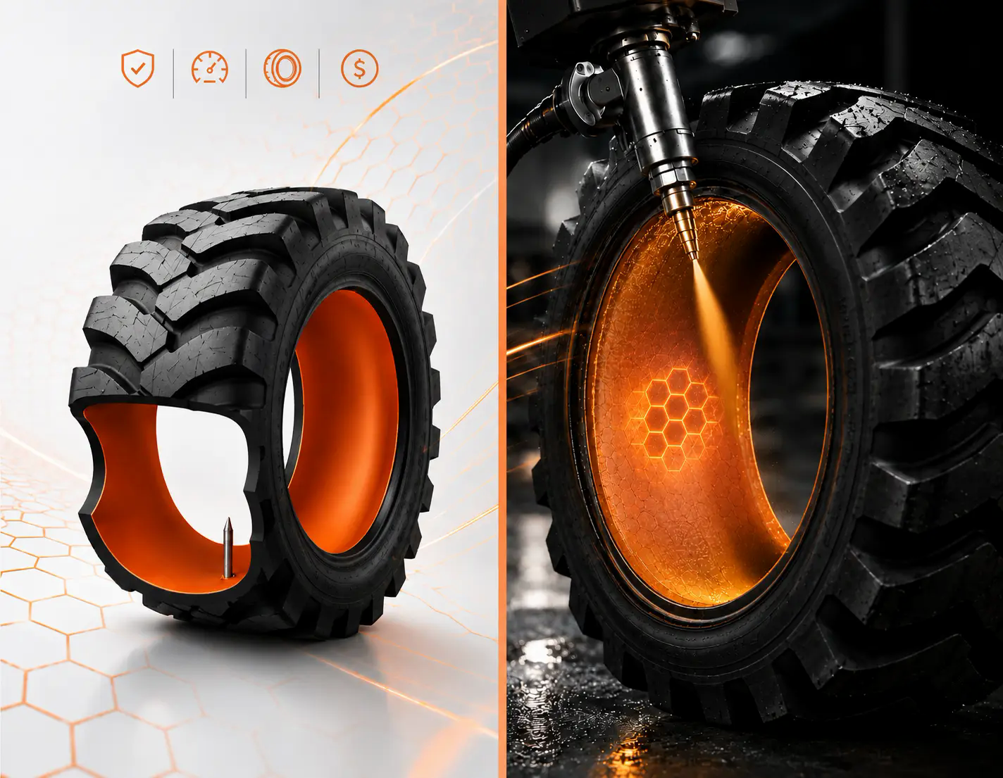 A light commercial van's tire